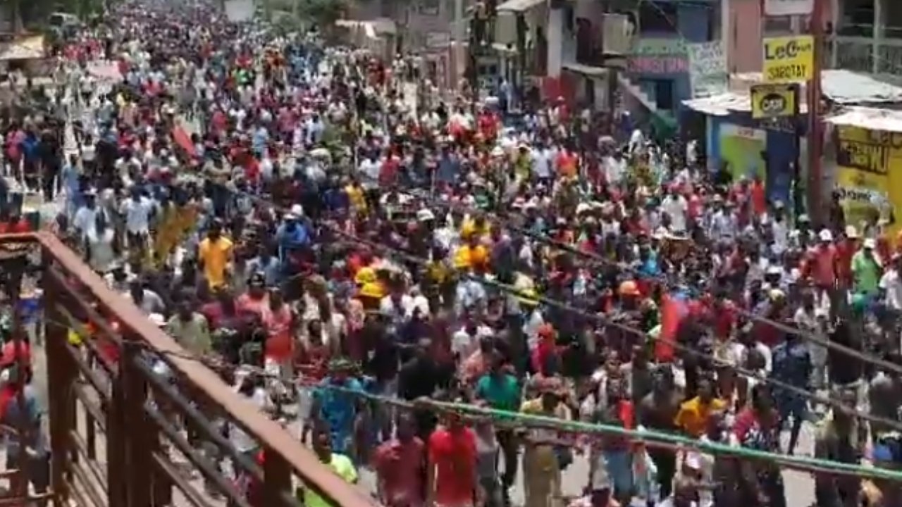 Haiti protest for president's resignation
