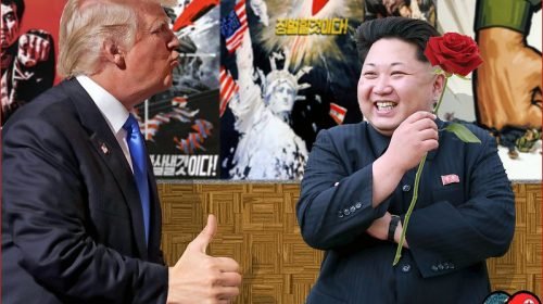 North Korean president and Trump