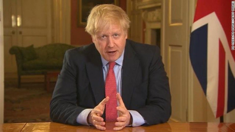 Boris Johnson tells Britons to stay at home