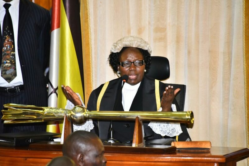Kadaga speaks to the MPs about the COVID-19 cure