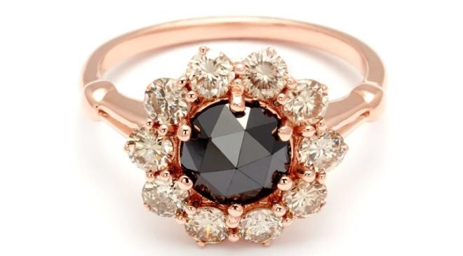 15 Black Engagement Rings for the Non-Traditional Bride