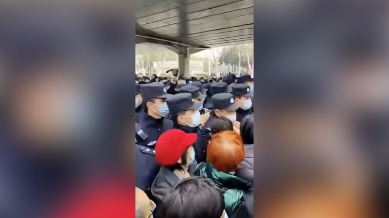 Chinese Seniors Protest