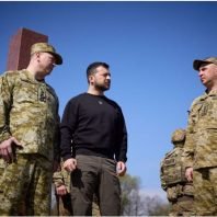 Ukraine's Zelenskiy visits Belarus and Poland's borders.