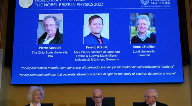 trio-win-nobel-physics-prize-for-tiny-light-pulses-that-give-snapshot-of-atoms